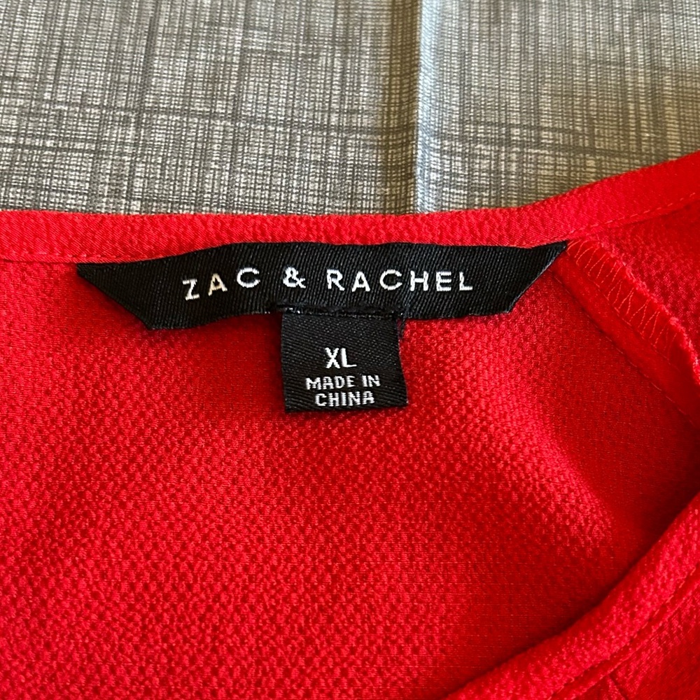 Women's Red Blouse - Picture 8 of 11